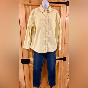 Eddie Bauer Yellow Button Down Shirt